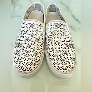 Tory Burch Slip On Laser Cut Shoes